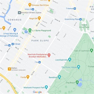 Park Slope New York Şehir Haritası Kolye