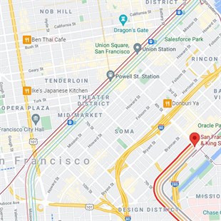 San Francisco Şehir Haritası Kolye