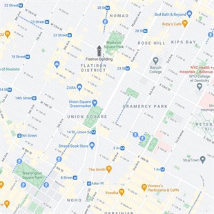 Union Square New York Şehir Haritası Kolye
